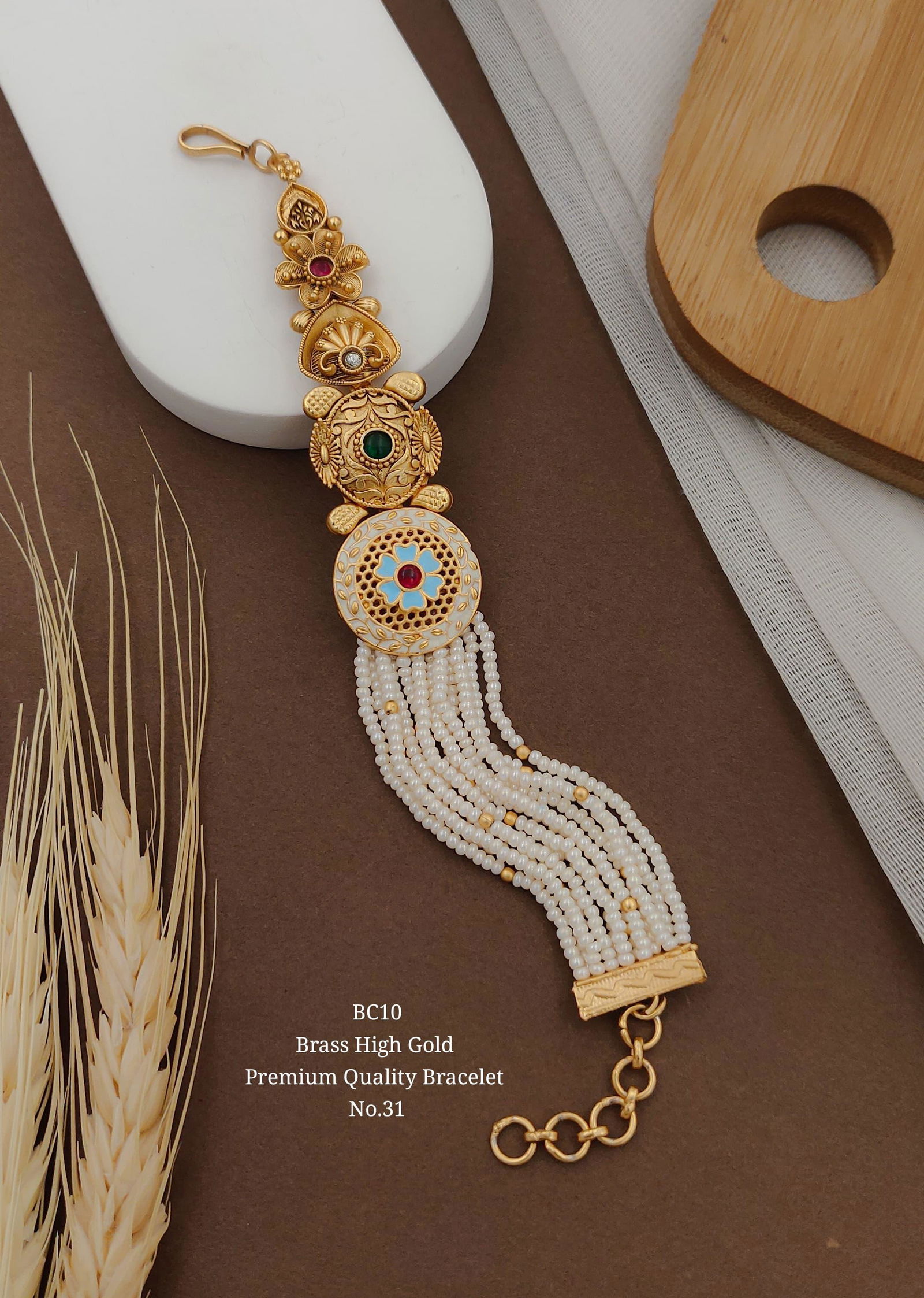 13 BC Brass High Golden Premium Bracelets Wholesale Shop In Surat
